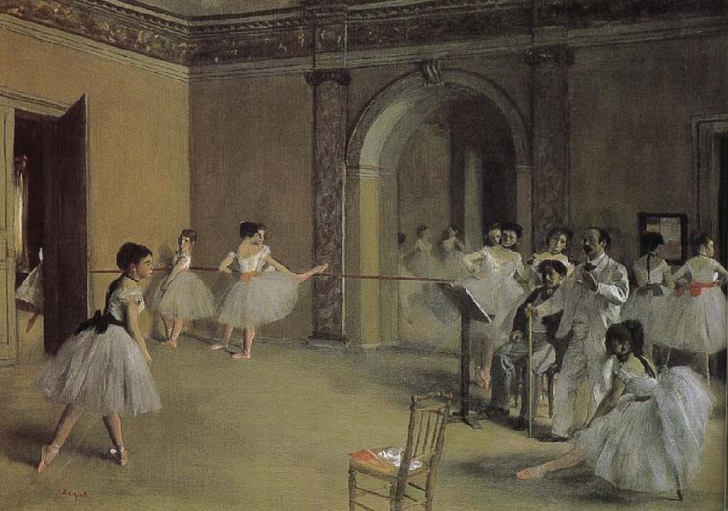 Edgar Degas Opera-s dry running hall oil painting image